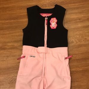 Girls Spyder Small to Tall Snow Overalls